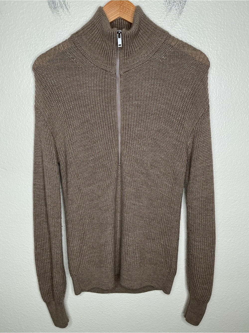 Quince Australian Merino Wool Half Zip Sweater Malted Toffee Extra Small